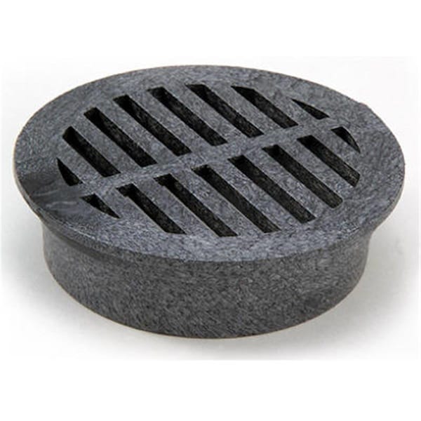 Homestead 11 4 in. Black Round Structural Foam Polyolefin Grate HO569524 - main